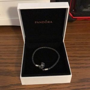 Pandora Leather Single Stand Bracelet